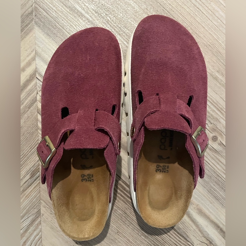 Birkenstock Papillio Boston Chunky Suede clog - Picture 2 of 7